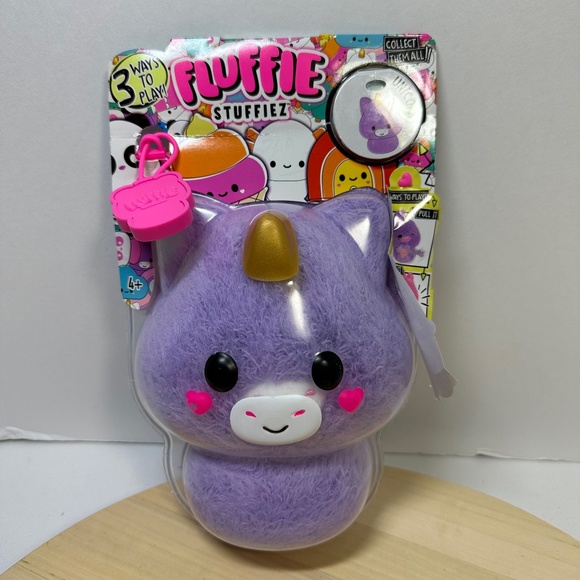 Fluffie Stuffiez UNICORN Purple Surprise Reveal Unboxing Collectible Plush New - Picture 1 of 5